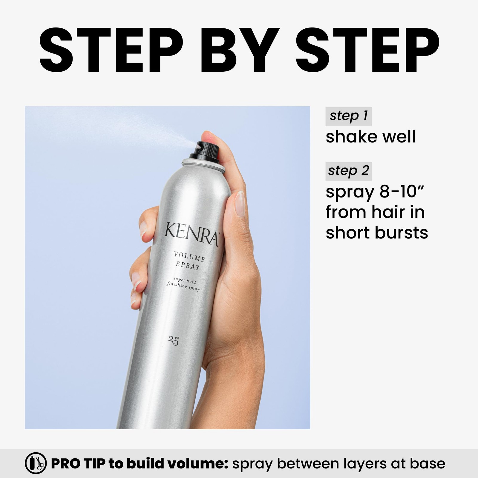 Kenra Professional Volume Spray 25 50% | Super 10 Ounce (Pack of 1), Grey
