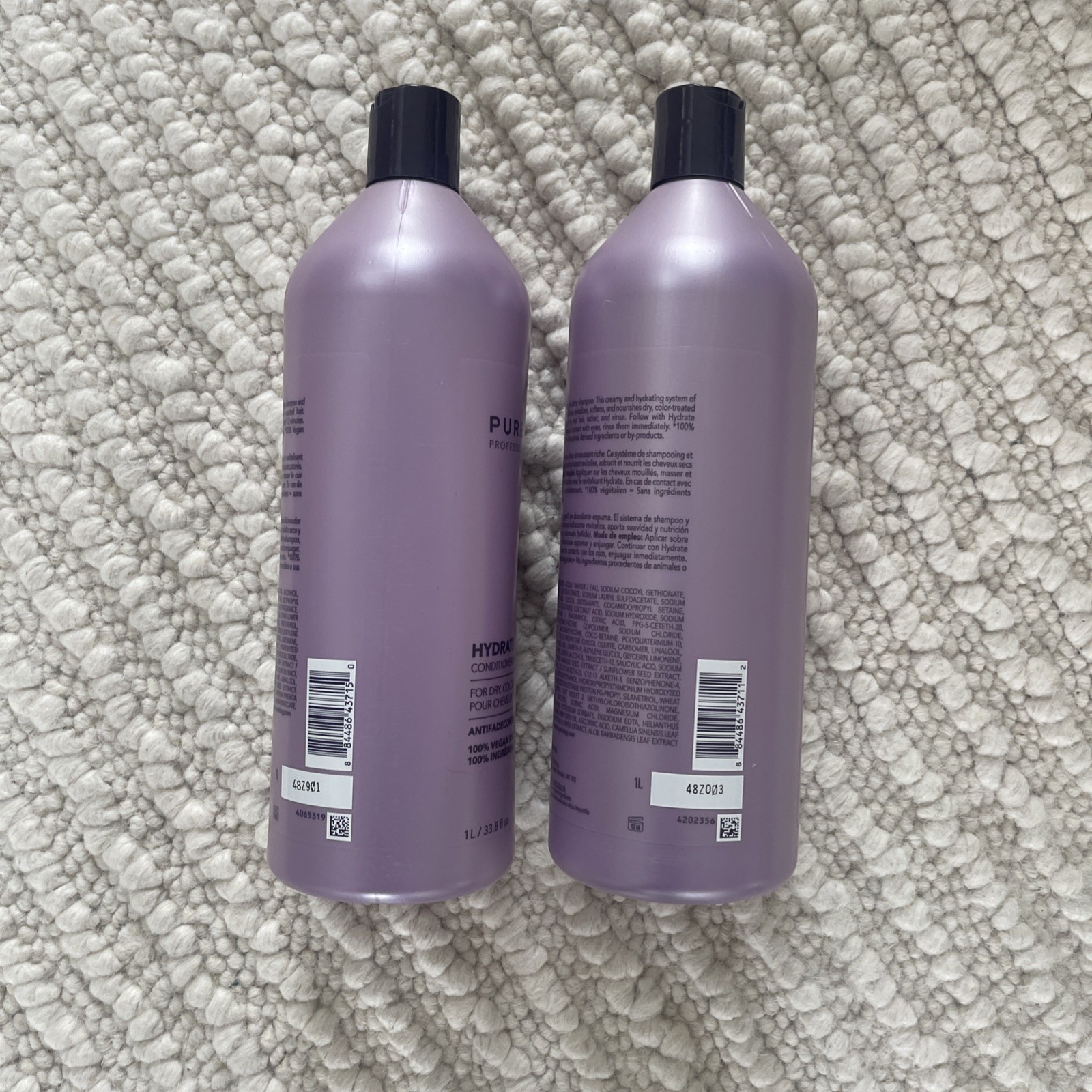 PUREOLOGY Hydrate Shampoo and Conditioner Liter Duo SET- BRAND NEW FREE SHIPPING