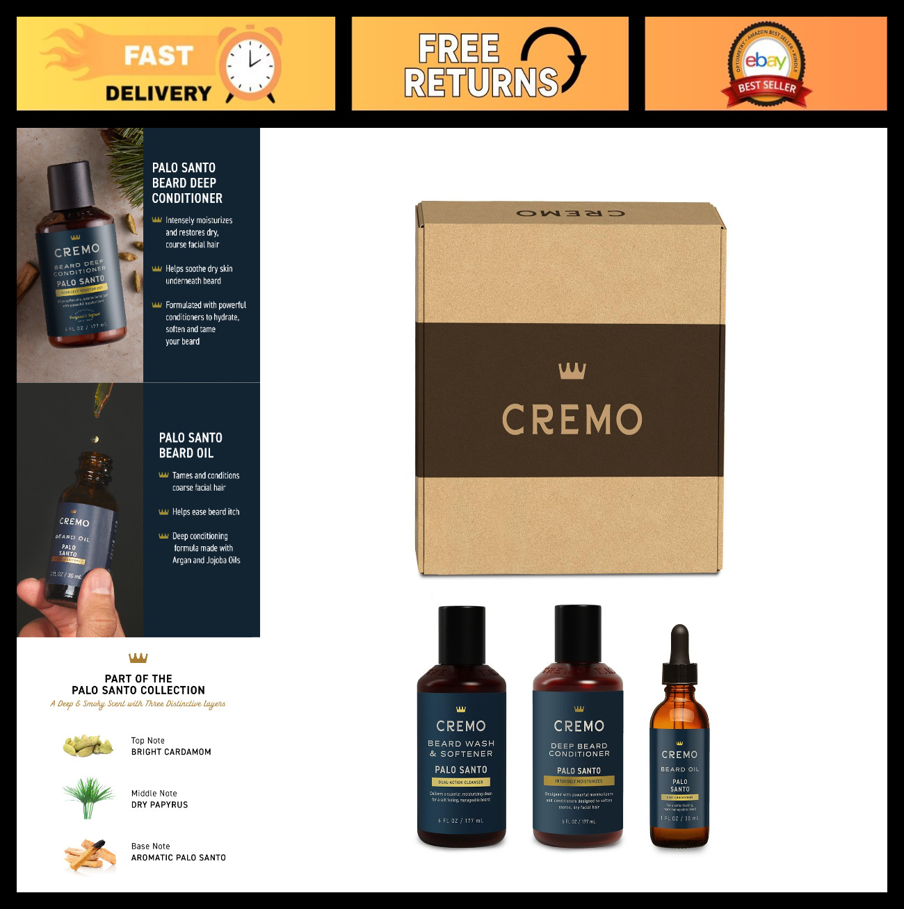 2-in-1 Beard Wash & Softener Set, Deep Conditioner & Oil for Medium to Long Bear