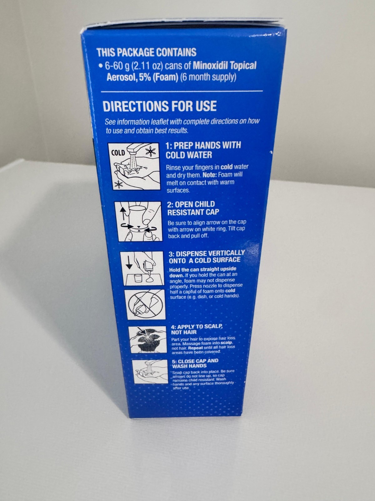 Hair Regrowth for Men – Kirkland 5% Minoxidil Foam (6 Month Supply) From Usa