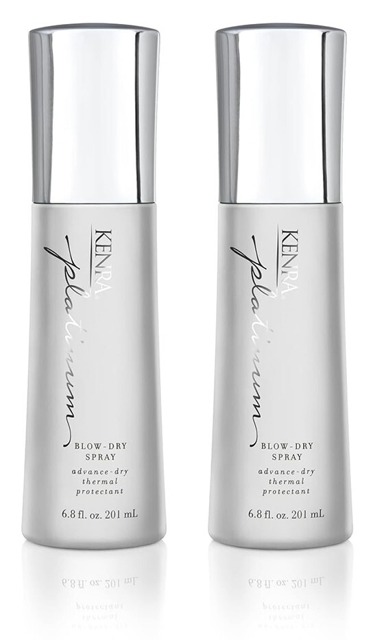 NEW – Kenra Platinum Blow-Dry Spray Detangles Smooths Softens – 6.8oz Lot of 2