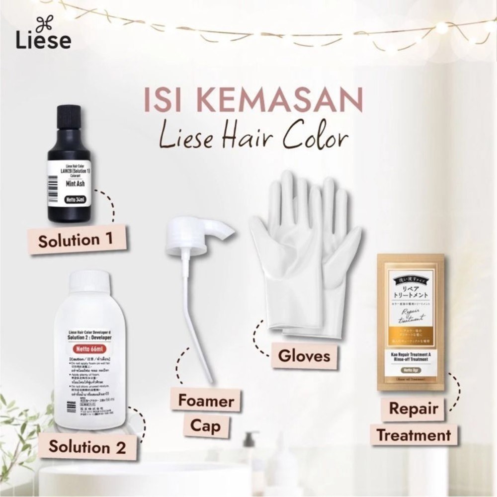 KAO Liese Creamy Bubble Hair Color Prettia Dying Kit for Black Hair – JAPAN