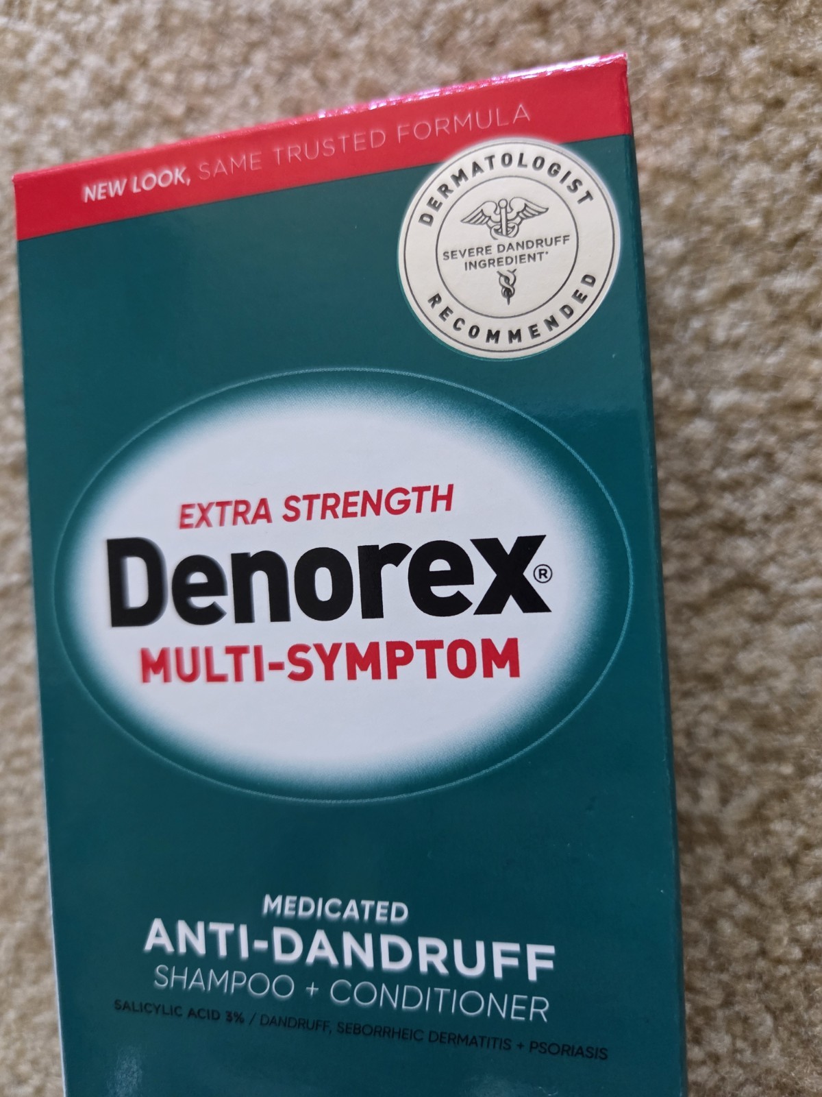 Denorex Multi-Symptom Extra Strength Anti-Dandruff Shampoo+Conditioner 10oz NEW