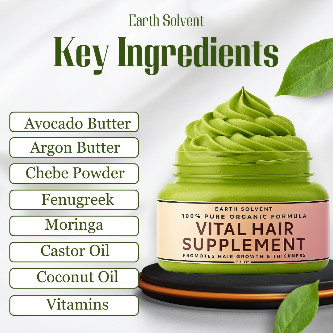 Whipped Moringa & Chebe Hair Growth Butter for Weak Damaged Dry Brittle Hair 5oz