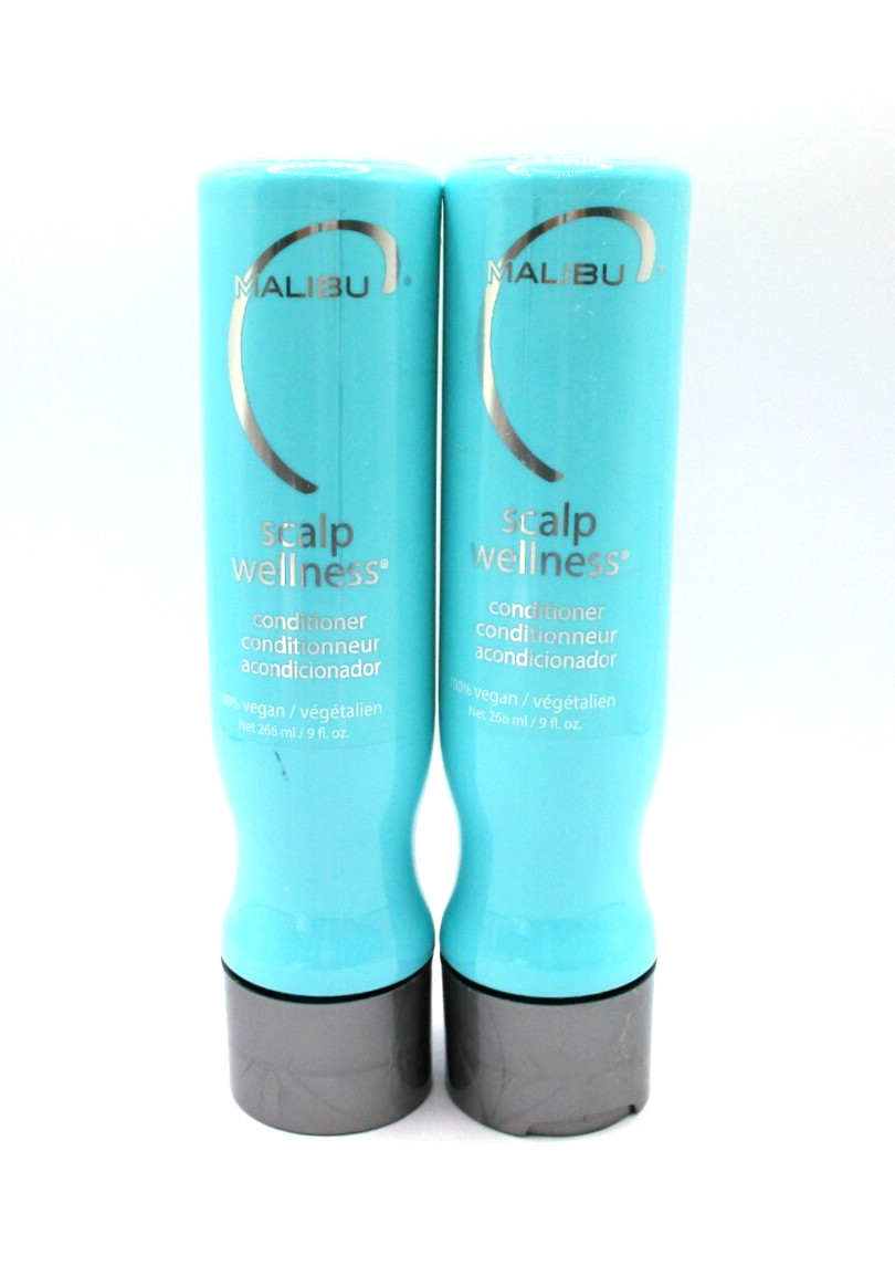 Lot/2 Malibu C Scalp Wellness Conditioner ~ 9 oz / 266 ml x 2 ~