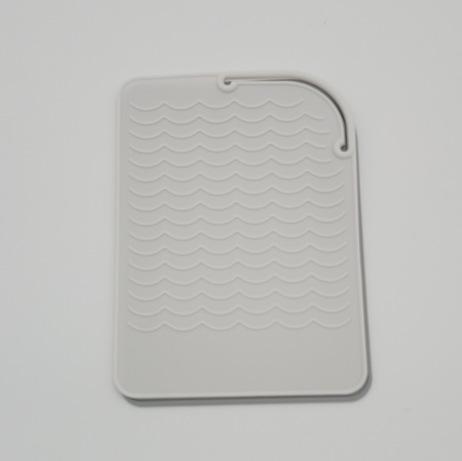 Silicone Heat Resistant Mat Set 2-Pcs White/Gray MPN X005278UEZ