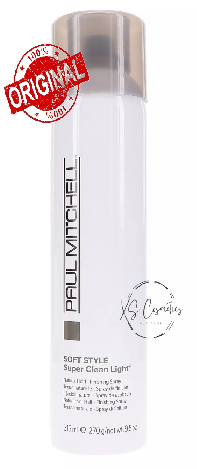 Paul Mitchell Soft Style Super Clean Light Natural Hold Finishing Spray 9.5oz NE