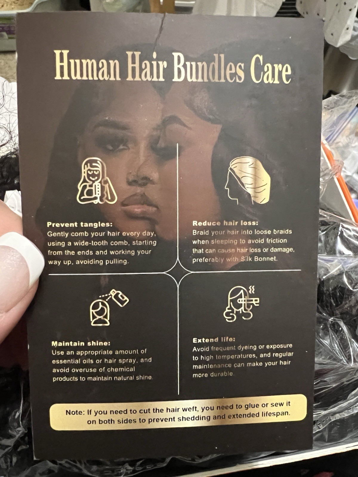 100% Human Hair Extensions Black Curly 16”,18”,20” 3pcs Extensions for Women