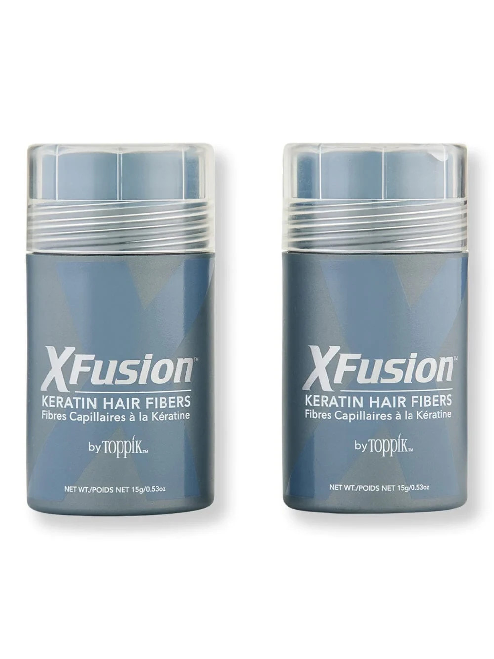 Xfusion (2 PACK) Keratin Hair Fibers WHITE 15G / 0.53 oz