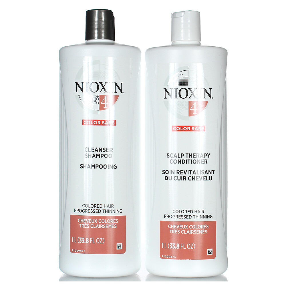 Nioxin System 4 Shampoo & Conditioner 33.8oz/1L PRO DUO