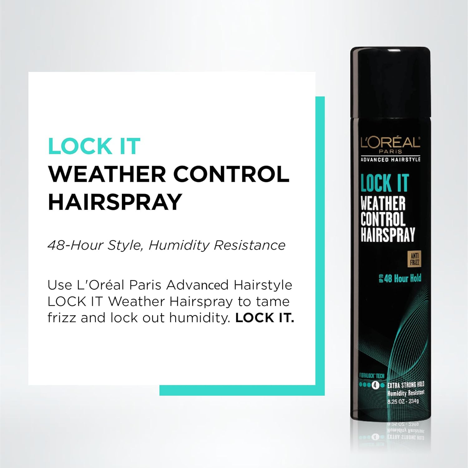 L’Oréal Paris Advanced Hairstyle LOCK IT Weather Control Hairspray, 8.25 Oz.