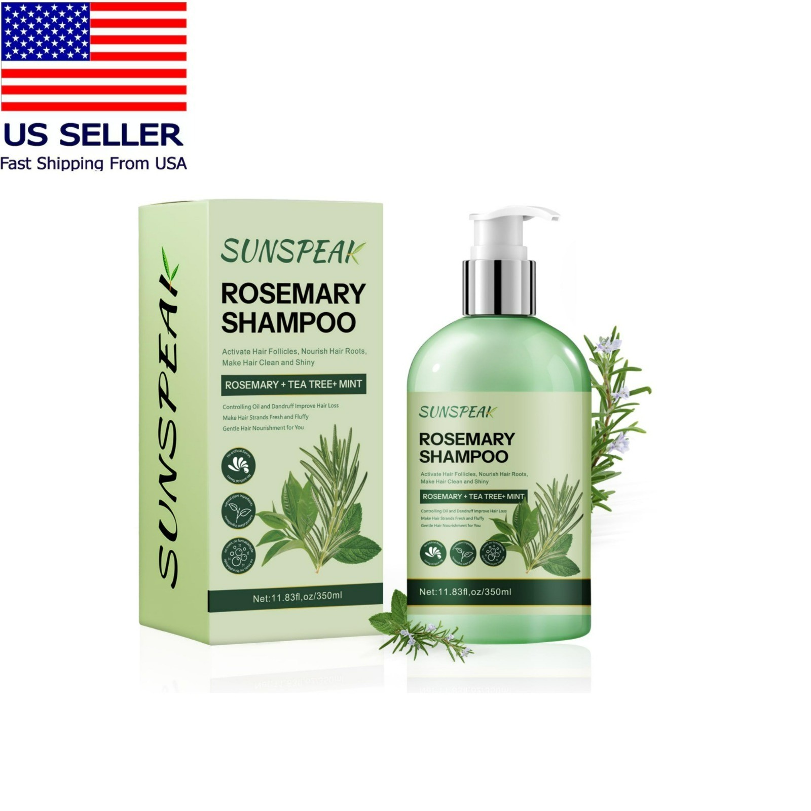 Sunspeak Rosemary Shampoo for Hair Growth – Thickening & Regrowth Formula