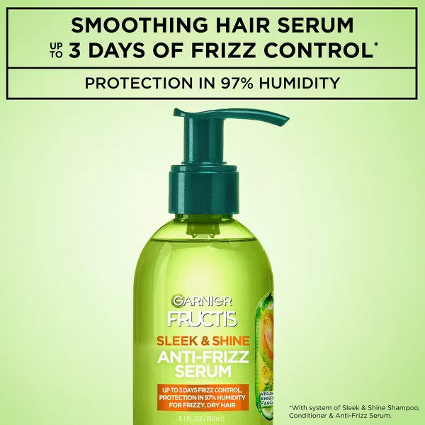 Garnier Fructis Sleek & Shine Anti-Frizz Serum 5.1 fl oz