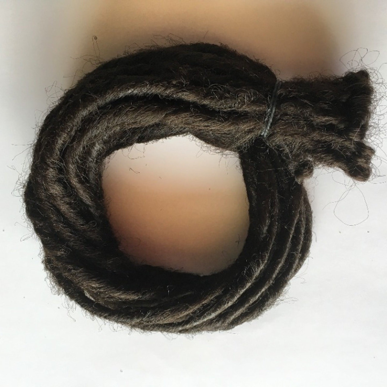 20 SE Single Ended Dark Brown Dreads Dreadlock Hair Extensions