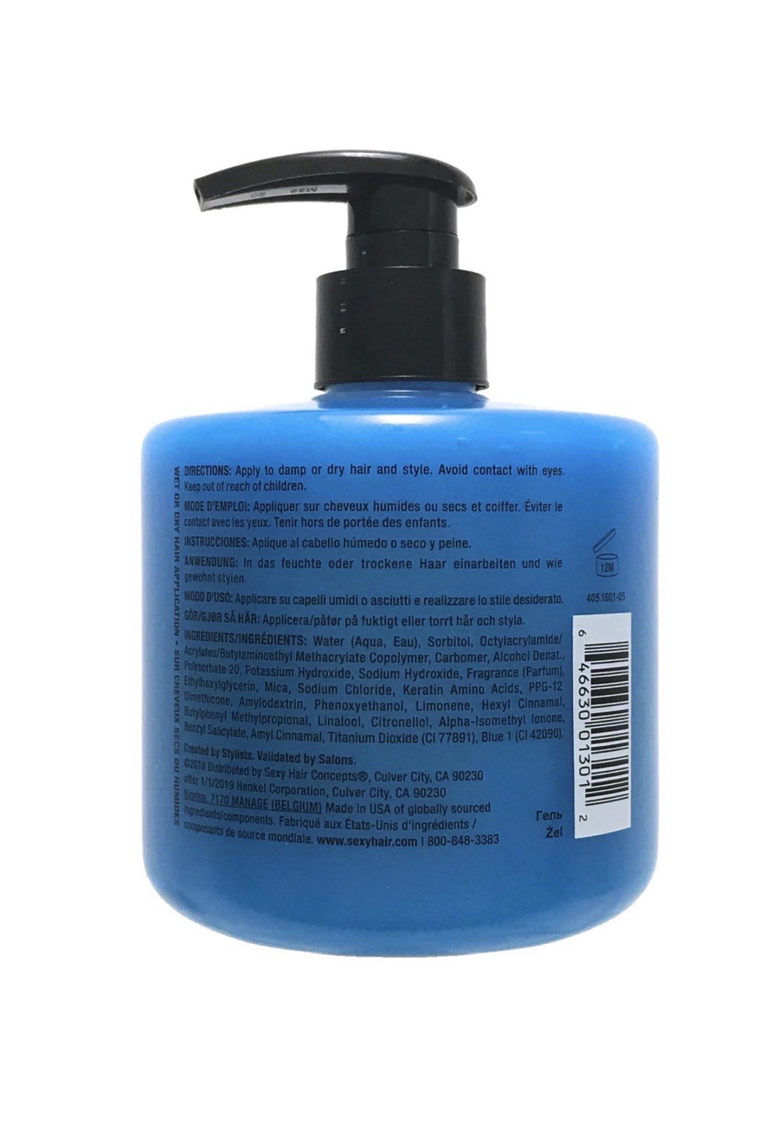 Sexy Hair Style Hard Up Hard Holding Gel w/ Keratin 16.9 fl oz Pump Bottle