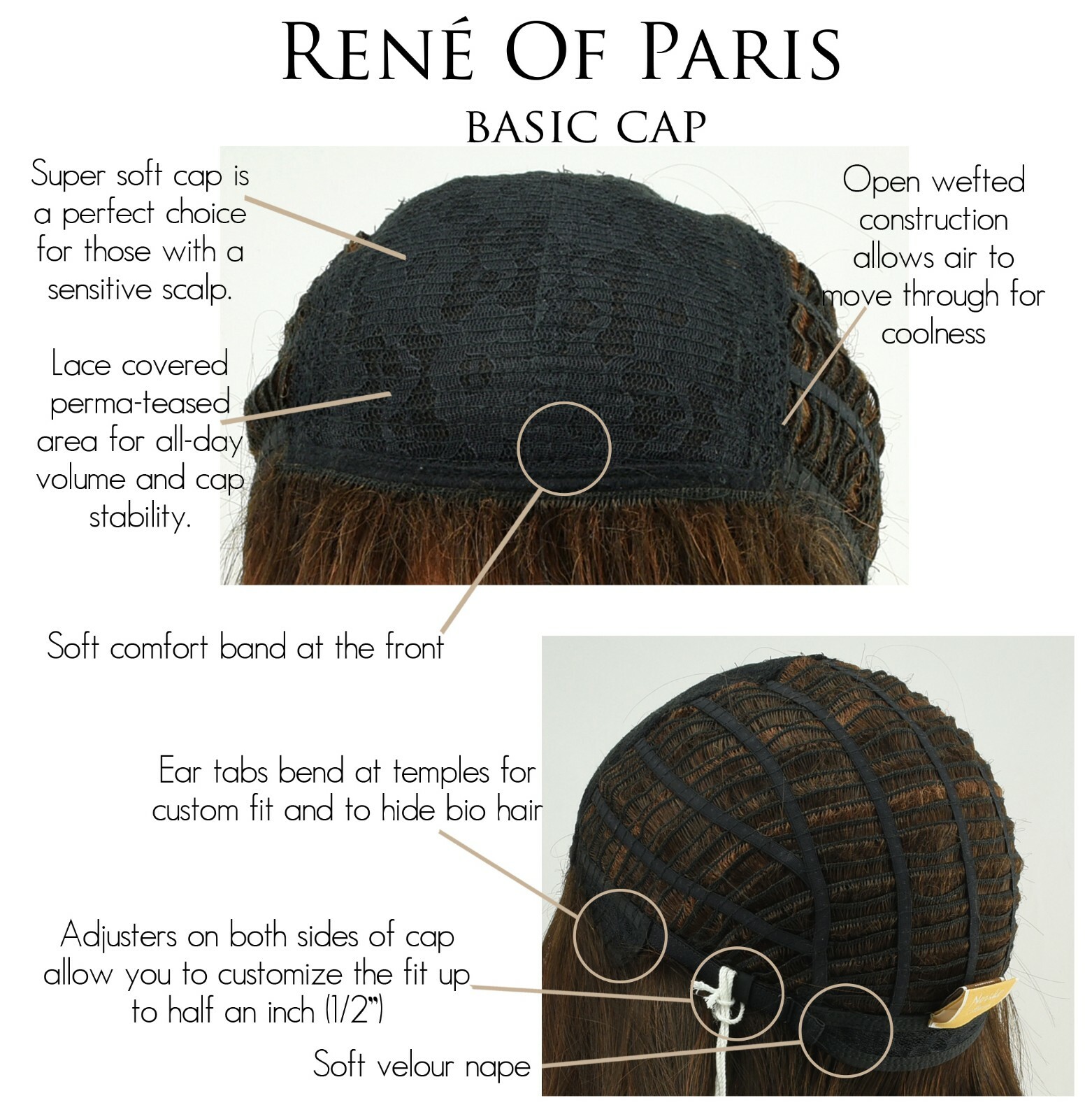 LAINE Wig by RENE OF PARIS, **ALL COLORS!** Long Wig, Basic Cap, New!