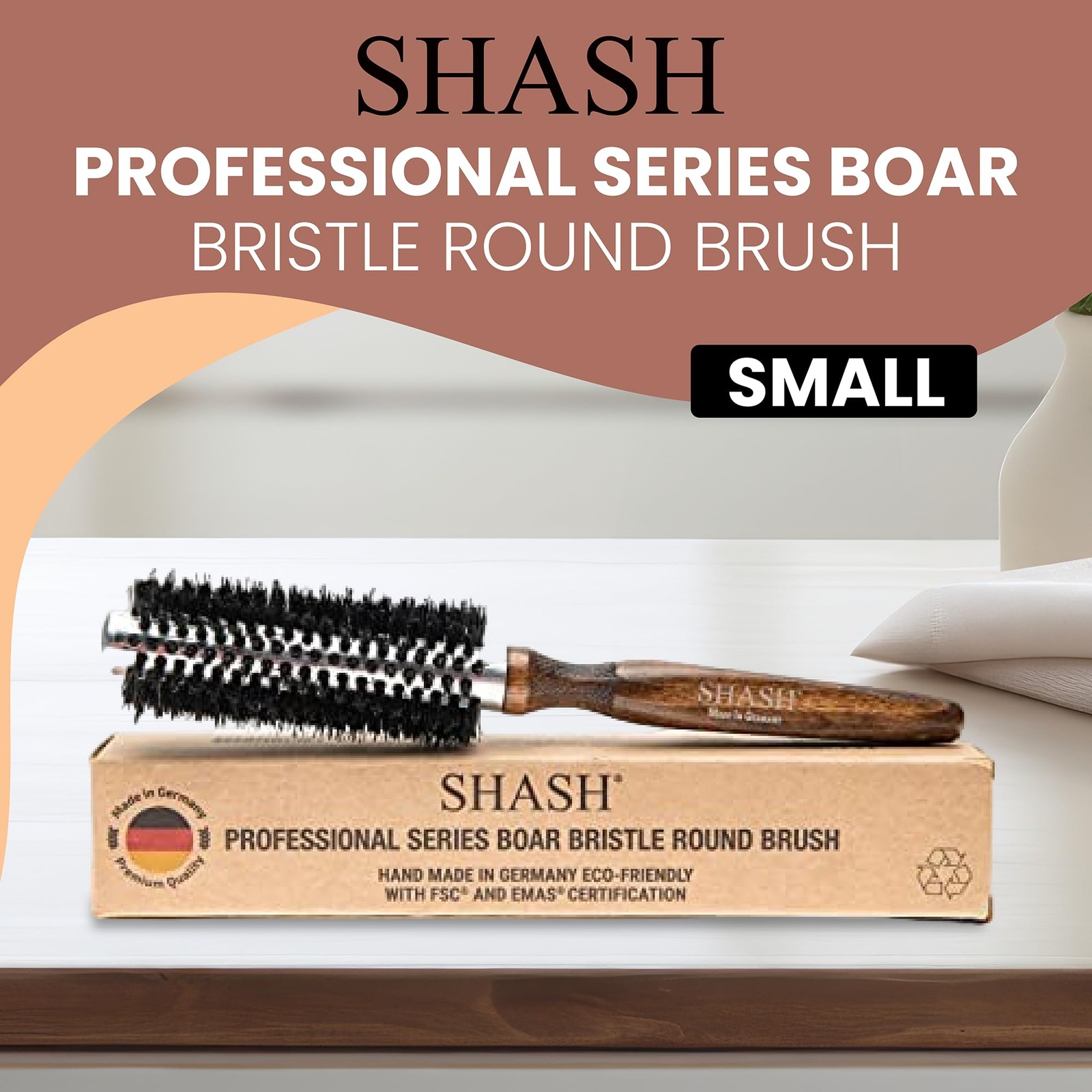 Since 1869 Hand Made In Germany Professional Series Boar Bristle Round Brush …