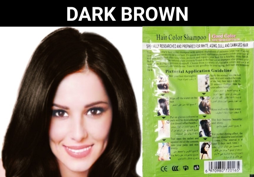 5 PCS PURPLE HERBAL HAIR DYE SHAMPOO COLOR GRAY&WHITE HAIR IN MINUTES WOMEN&MEN