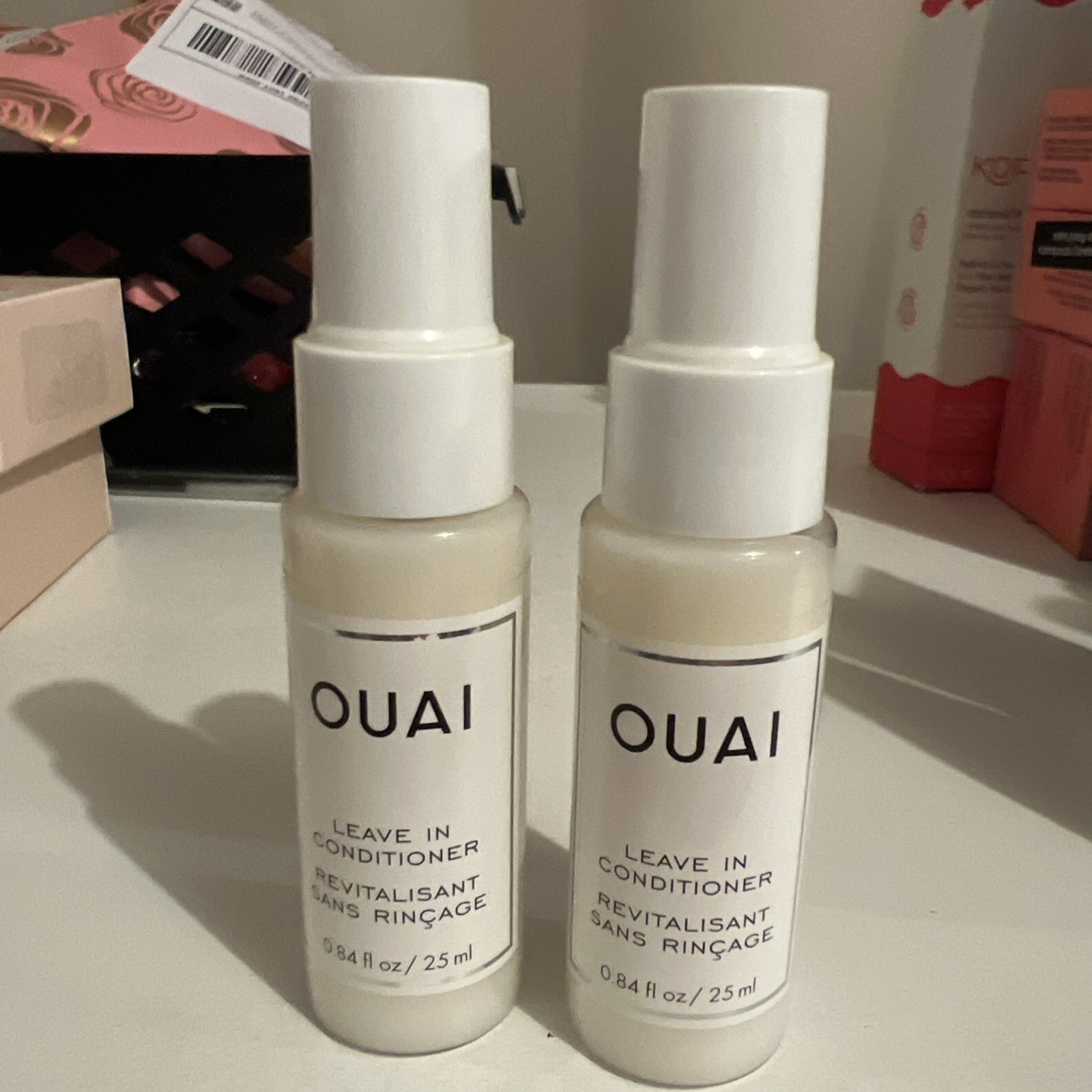 Ouai Leave In Conditioner spray 0.84oz/25 ml Travel Size. Lot Of 2 Bottles