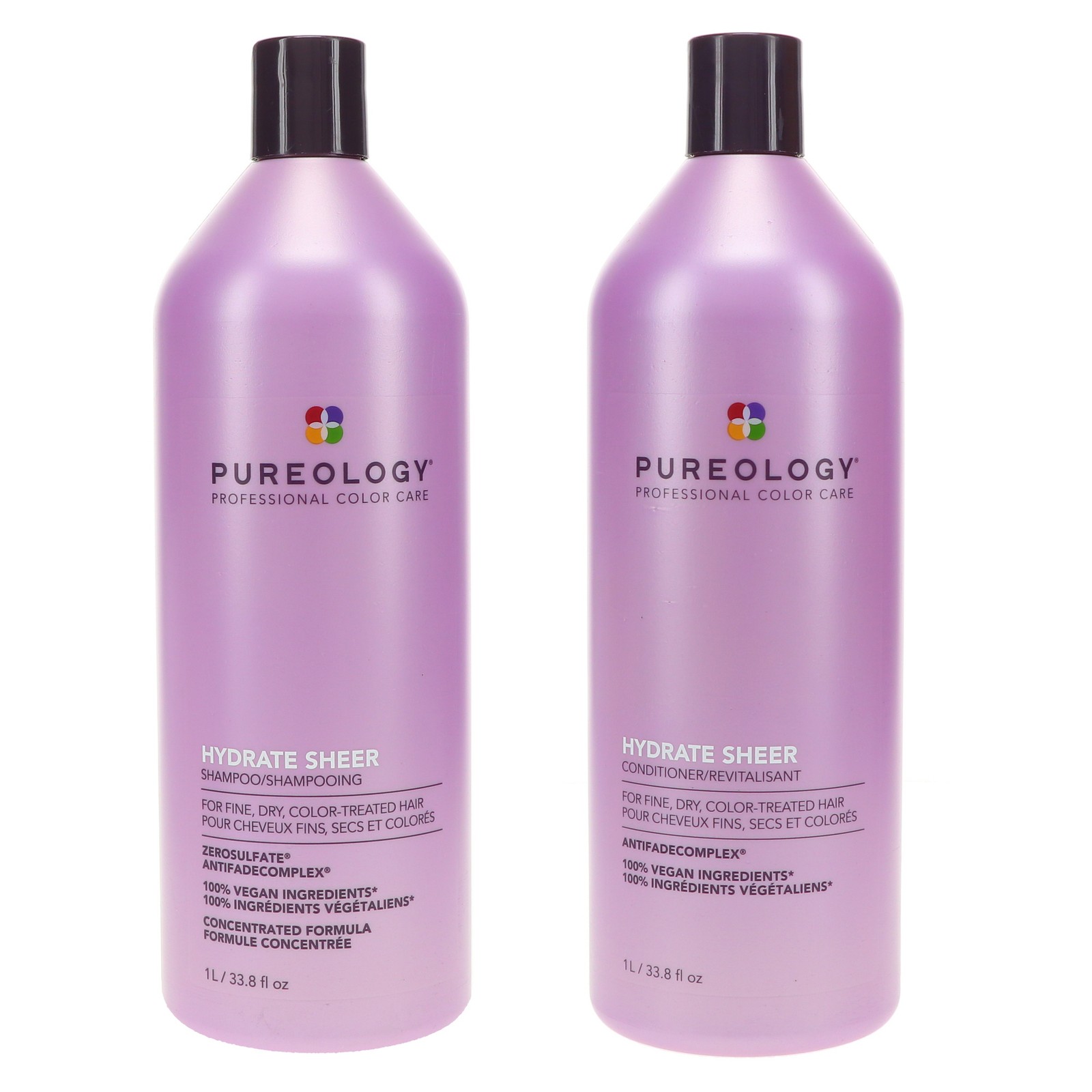 Pureology Hydrate Sheer Shampoo 33.8 oz & Hydrate Sheer Conditioner 33.8 oz