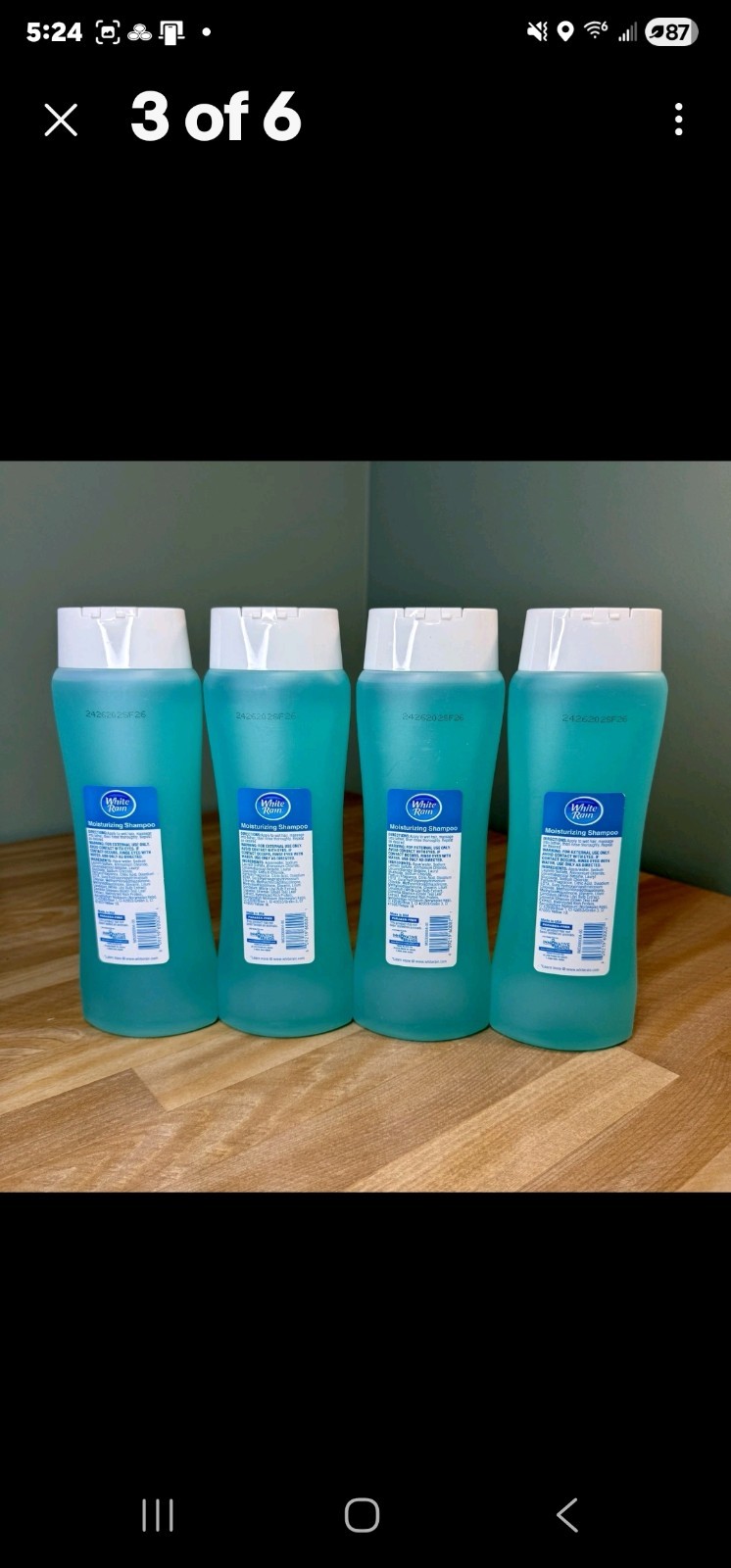 NEW WHITE RAIN Moisturizing Shampoo Ocean Mist 15 fl oz/each Nourish Protect x4