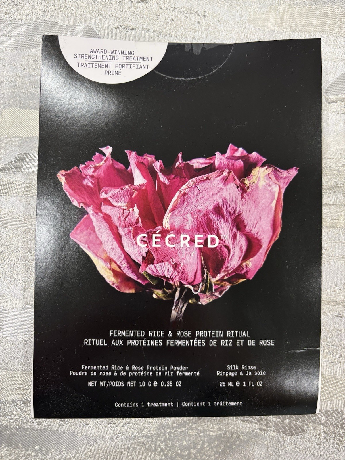 CÉCRED Fermented Rice & Rose Protein Ritual Strengthening & Softening Treatment