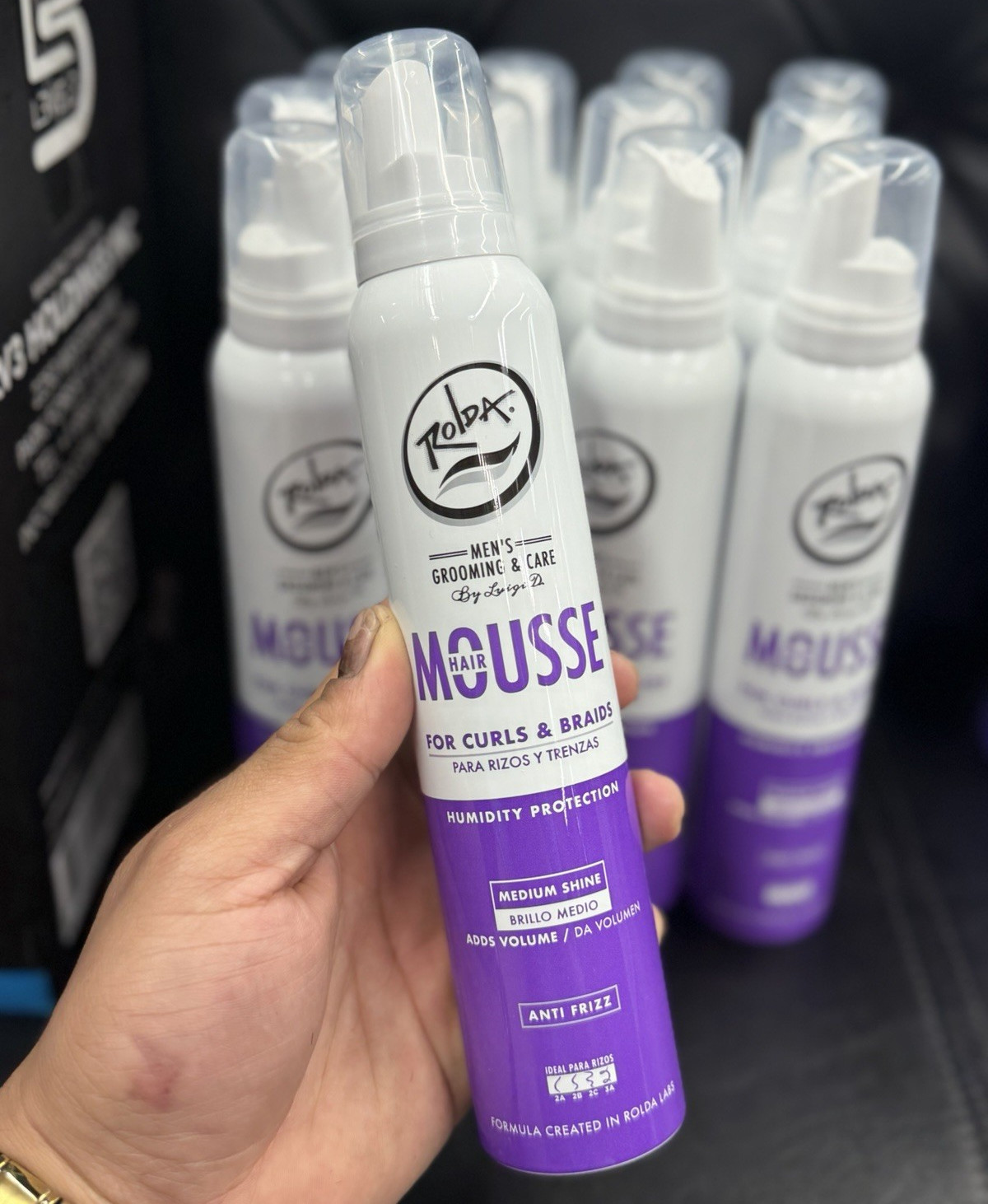 RolDa Men’s Grooming & Care Curl Enhancing Hair Mousse | Anti-Frizz Humidity