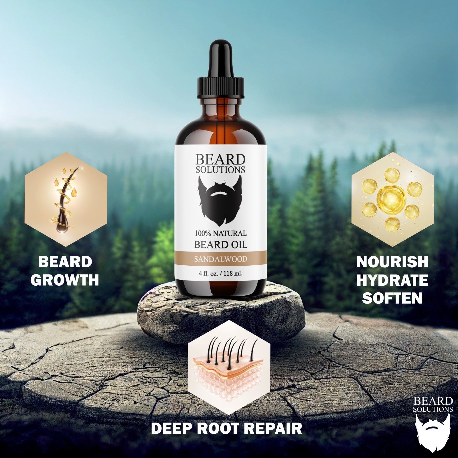 Scented Beard Oil Gallon 7.5 lbs. Bulk 100% Natural Men’s Hair Growth Serum