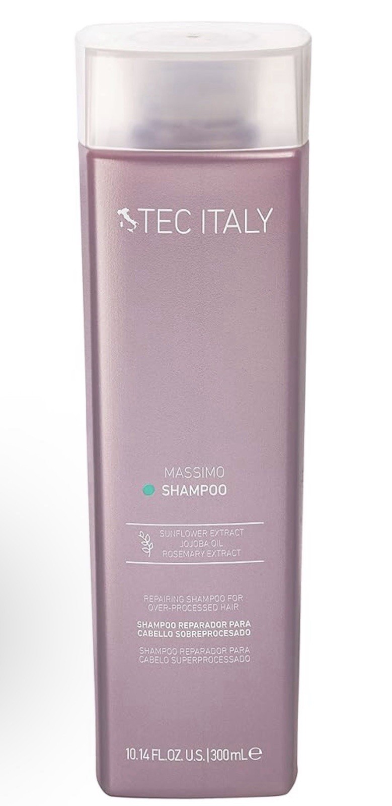 Tec Italy Massimo Repair Shampoo for Over-Processed Hair 300ml 10.14oz