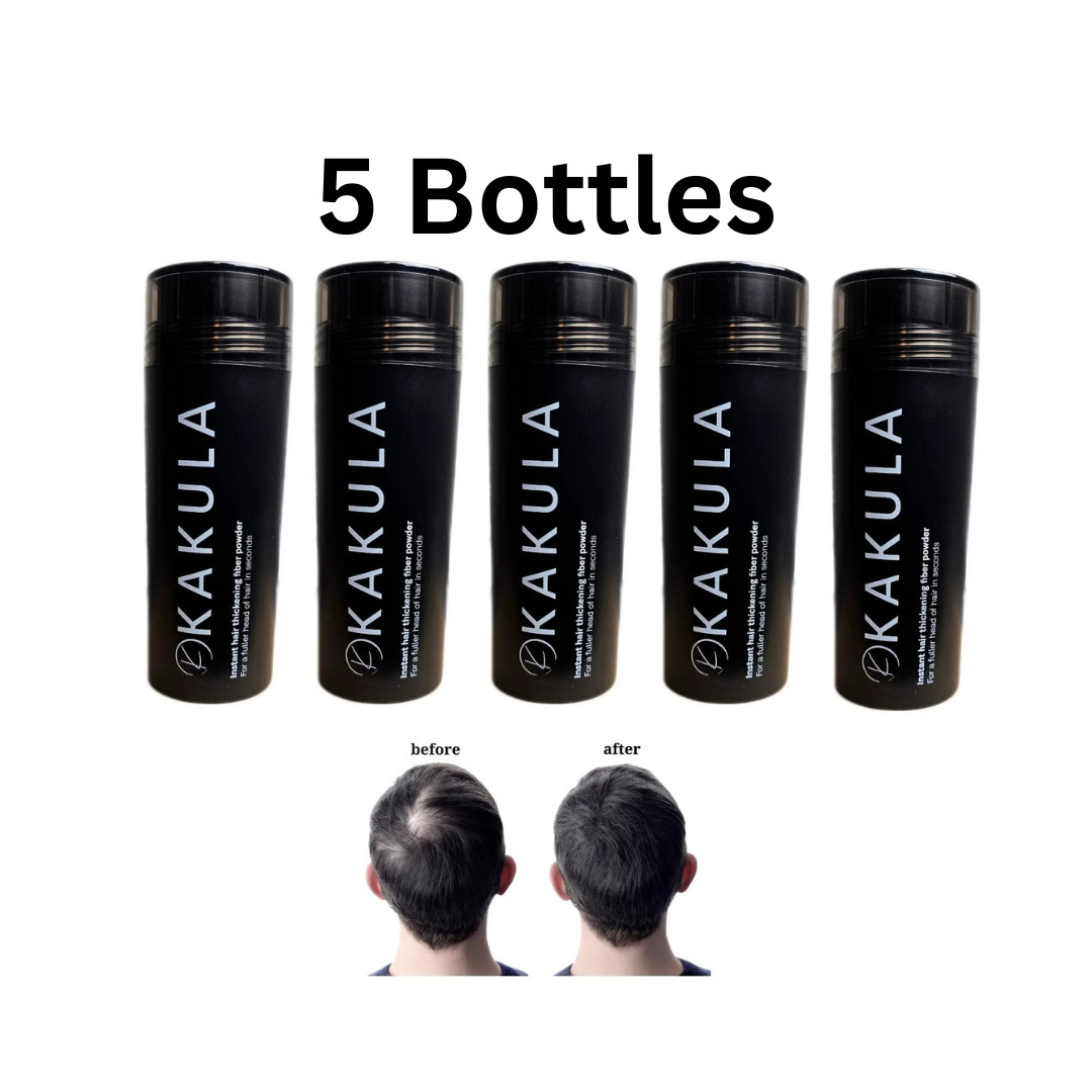 Kakula Keratin Hair Fiber Fiber 27.5g Black Dark Brown Medium Brown Light Brown