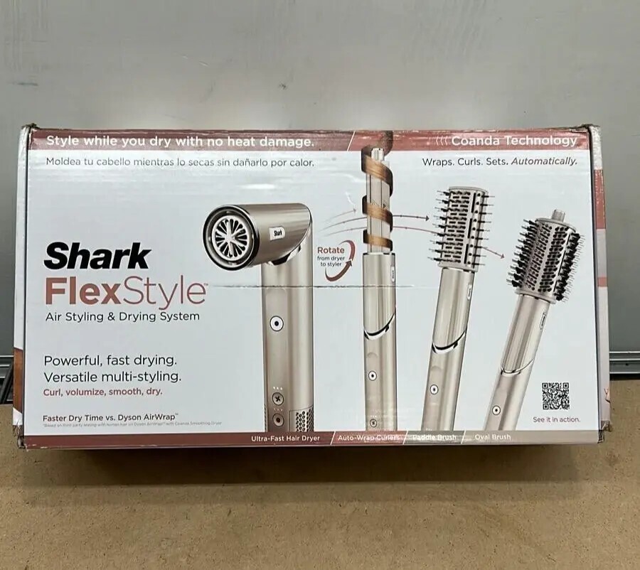 Shark Flex Style 1300W Air Styling & Drying System – Stone (HD430) Open US STOCK