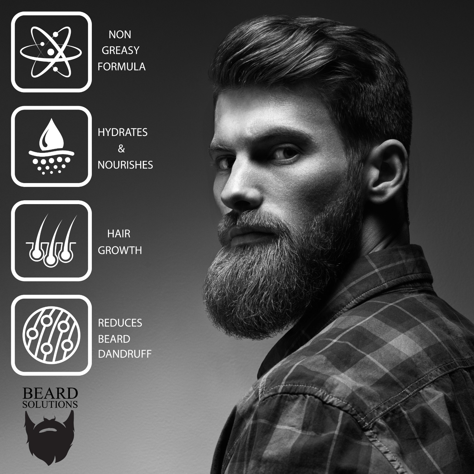 Unscented Beard Oil 2 oz. Hair Growth Serum for Men Beard, Mustache And Grooming