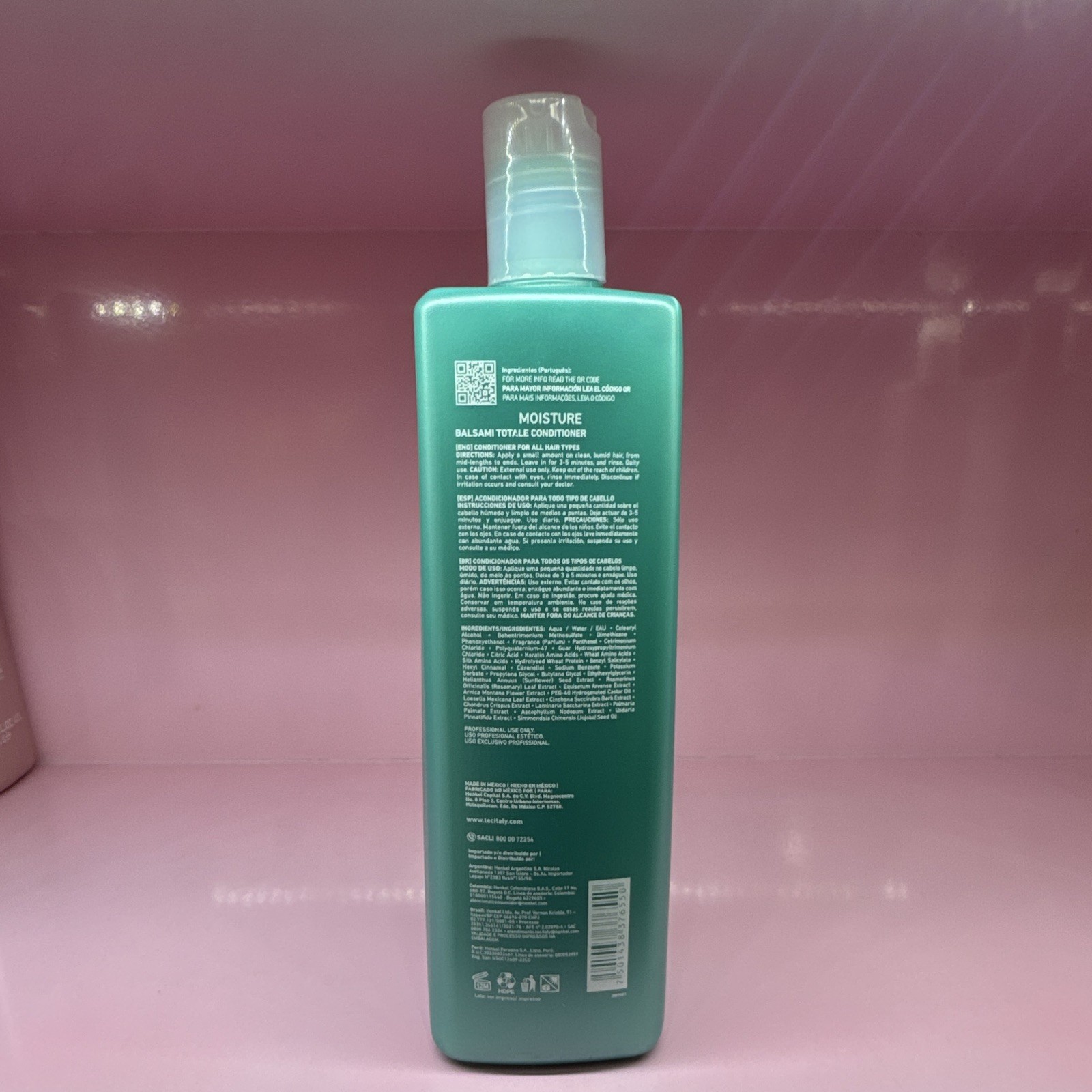 Tec Italy Moisture Balsami Totale Conditioner Paraben-Free Keratin 33.81