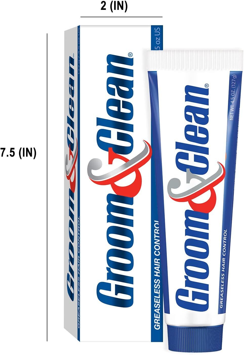 Groom & Clean Hair Styling Product – Men’s Grooming Cream – 4.5 Oz (Pack of 2)