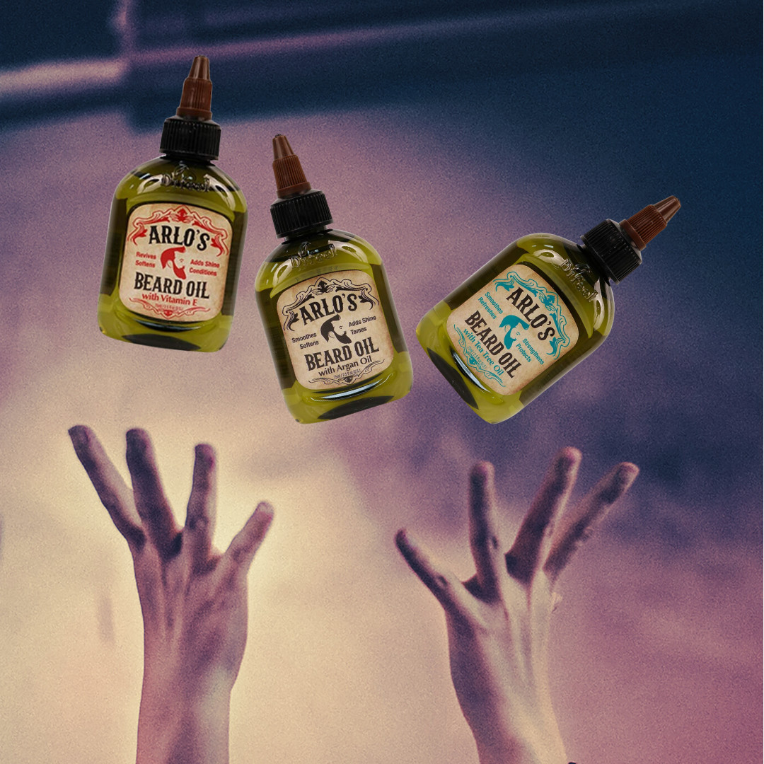 Arlo’s Beard Oil 2.5 oz. – Fresh to Death – Original Peppermint, 99% Natural
