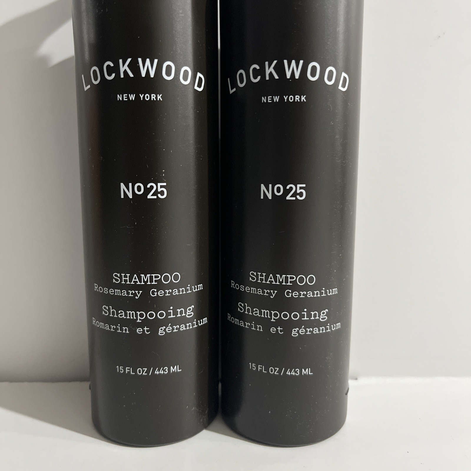 2 PACK Set Lockwood New York Shampoo Rosemary Geranium 15oz each