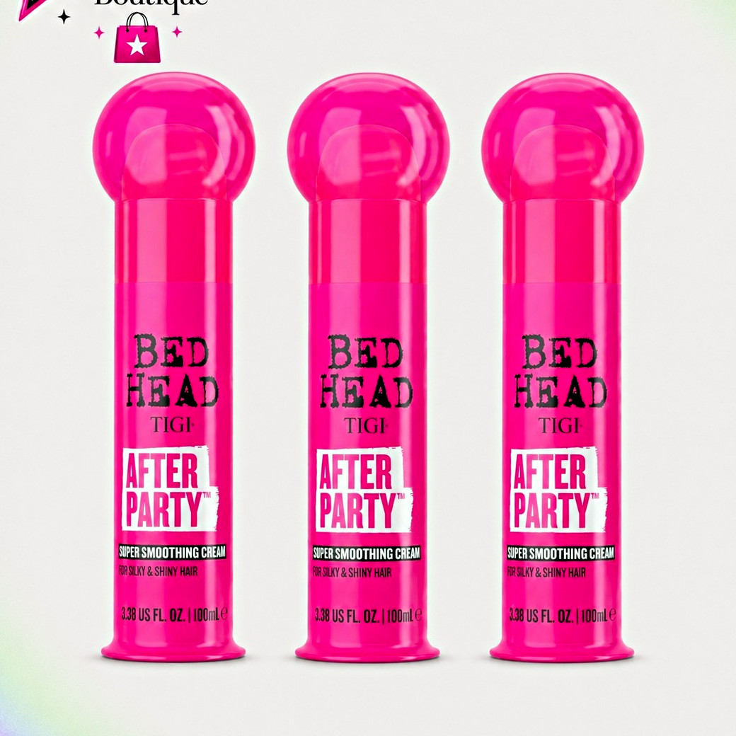TIGI Bed Head After Party Smoothing Cream Anti-Frizz Shine 3.38 oz [3 Pack]