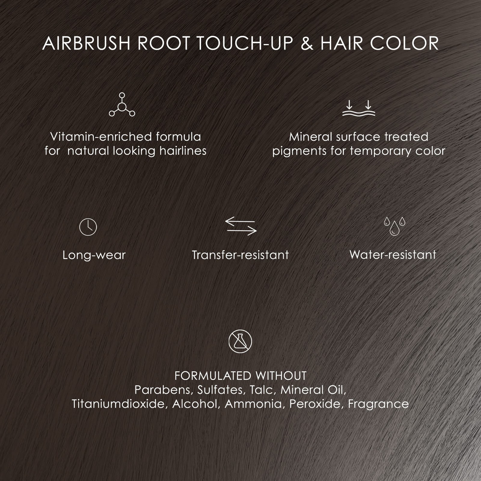 Temptu Airbrush Root-touch Up & Hair Color 0.5 Fl Oz
