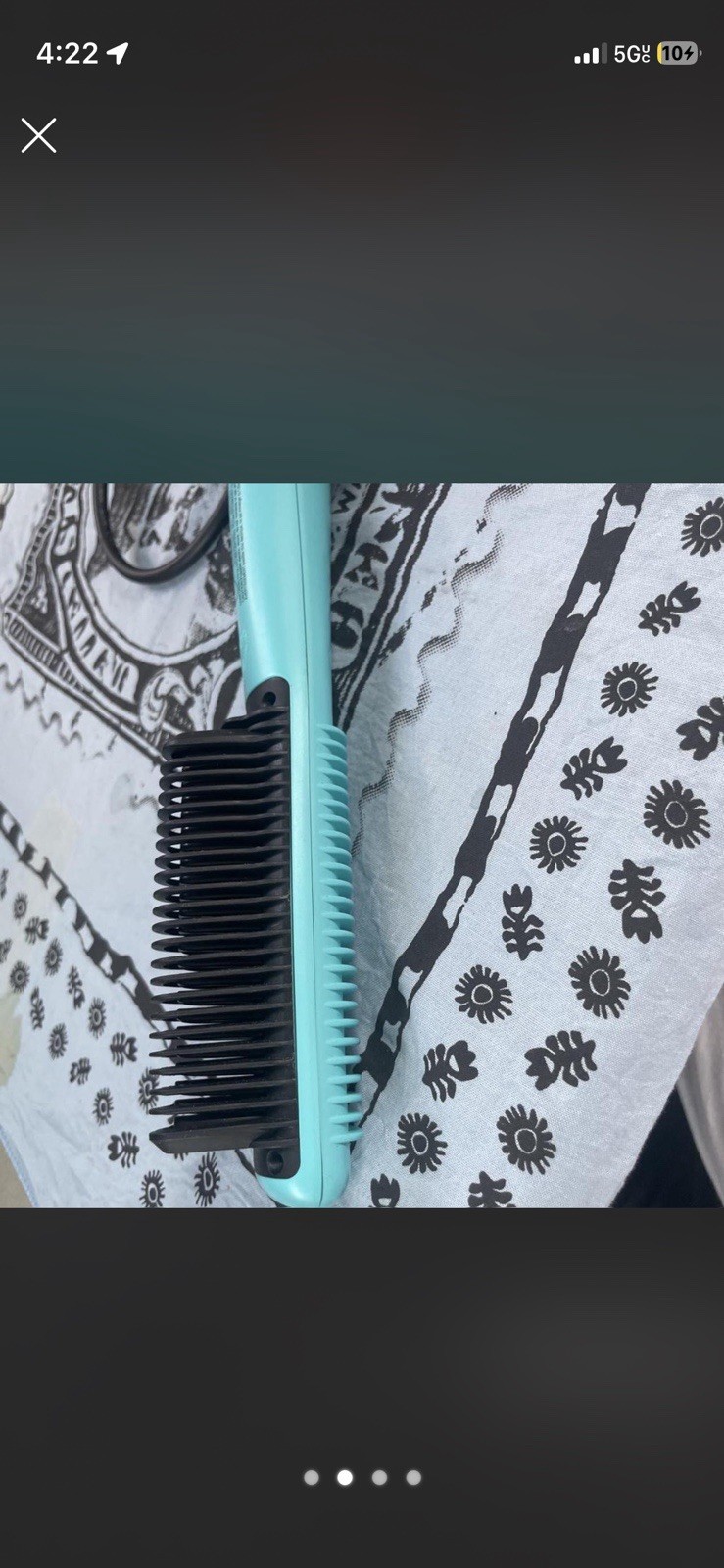 Le Chic Trés Chic Electric Heated Straightening Brush 450°F Blue