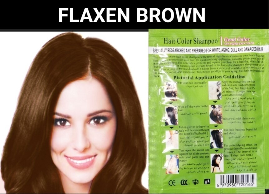 5 PCS PURPLE HERBAL HAIR DYE SHAMPOO COLOR GRAY&WHITE HAIR IN MINUTES WOMEN&MEN