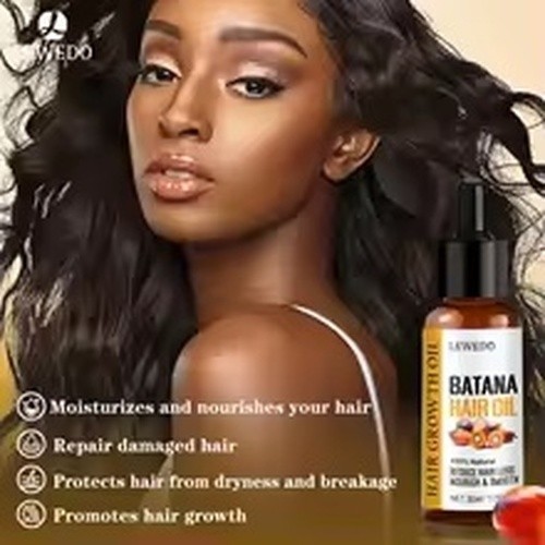 Batana Hair Oil 50ml Natural Hair Growth Oil Scalp Treatment for Thicker Hair