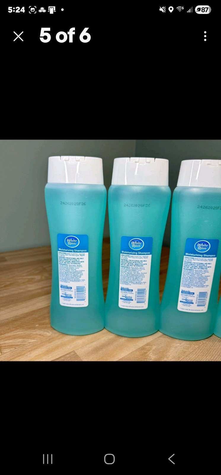 NEW WHITE RAIN Moisturizing Shampoo Ocean Mist 15 fl oz/each Nourish Protect x4