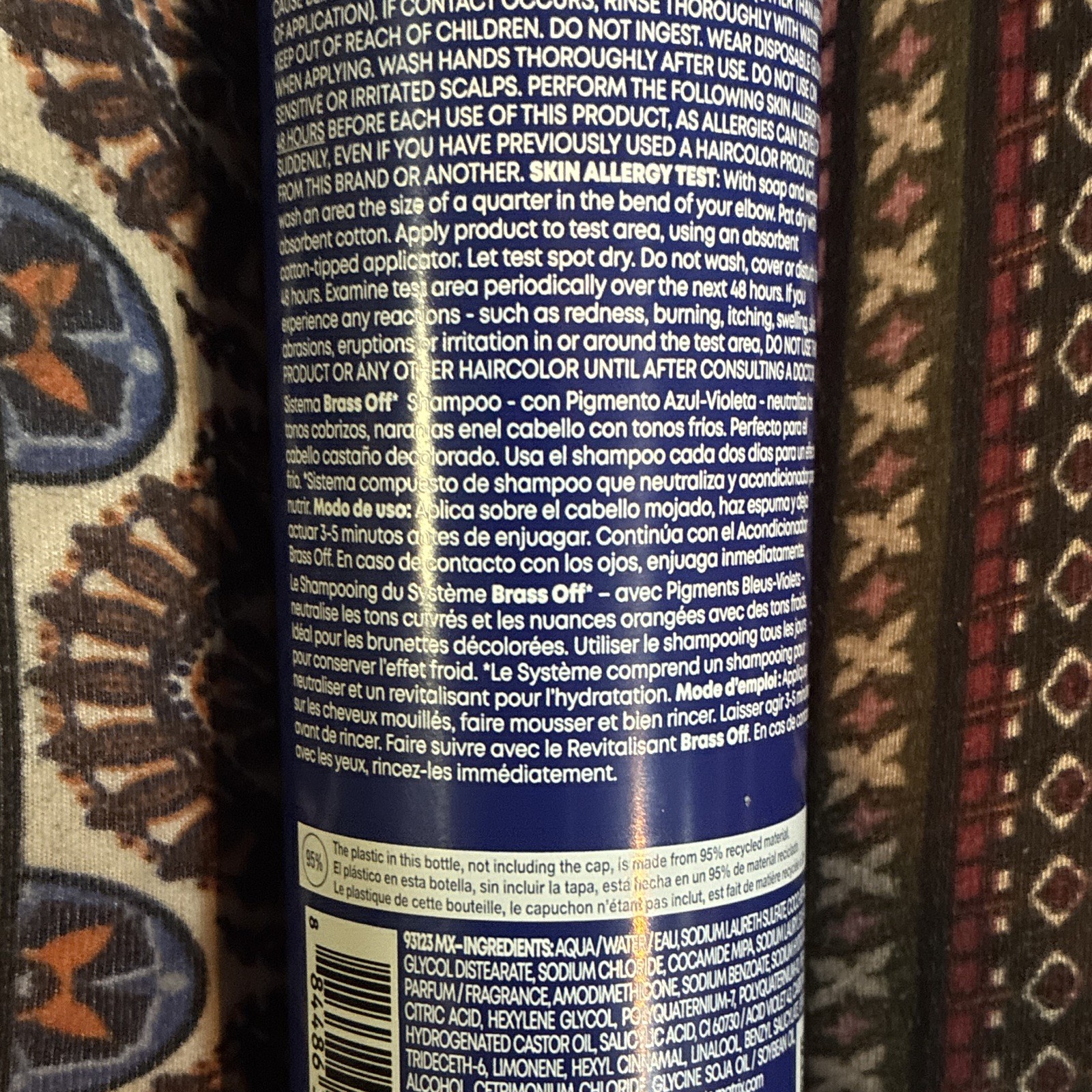 Matrix Brass Off Blue Shampoo, Brunette, 10.1 oz