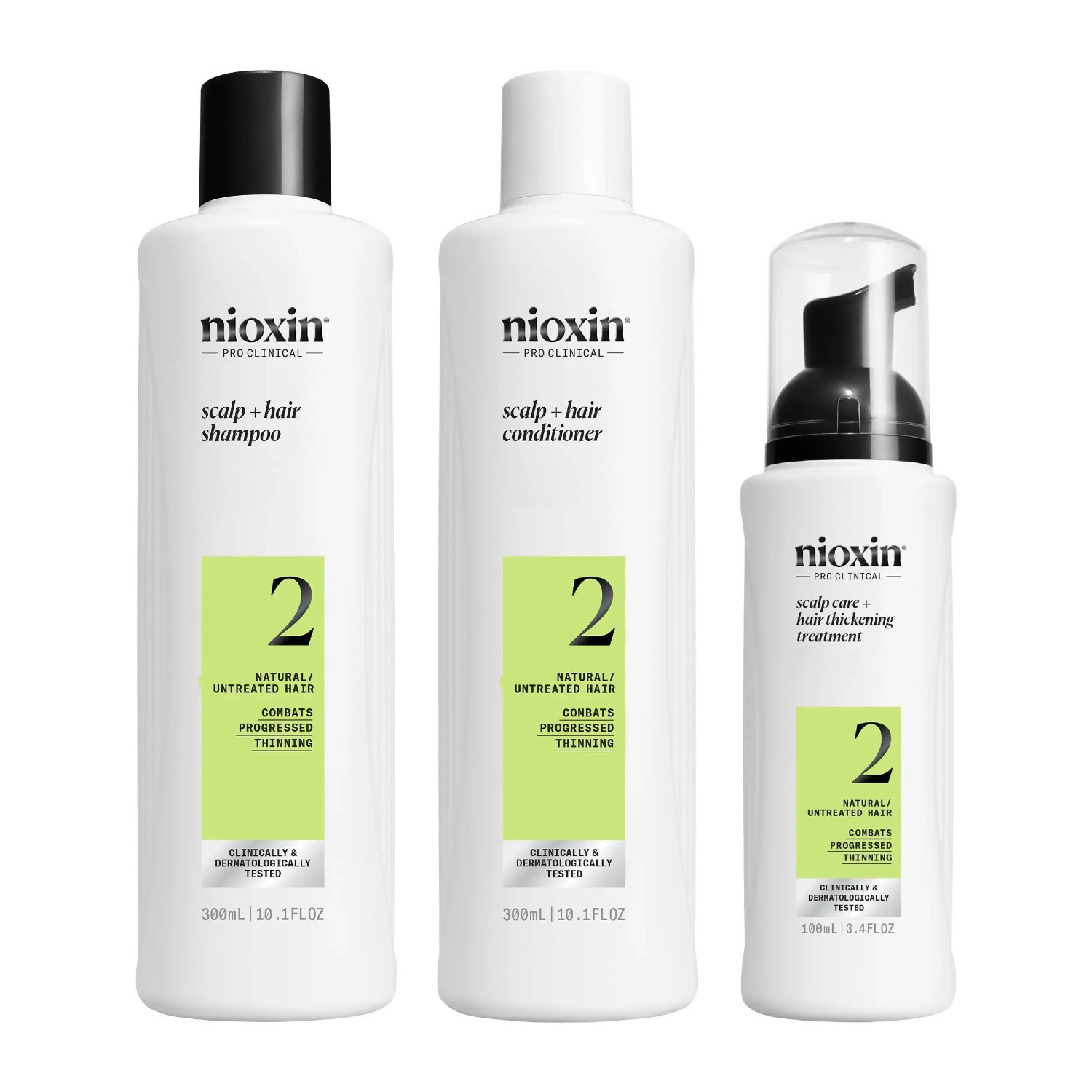 Nioxin Scalp + Hair Thickening System 2 KIT (Full Size)-free shipping_g
