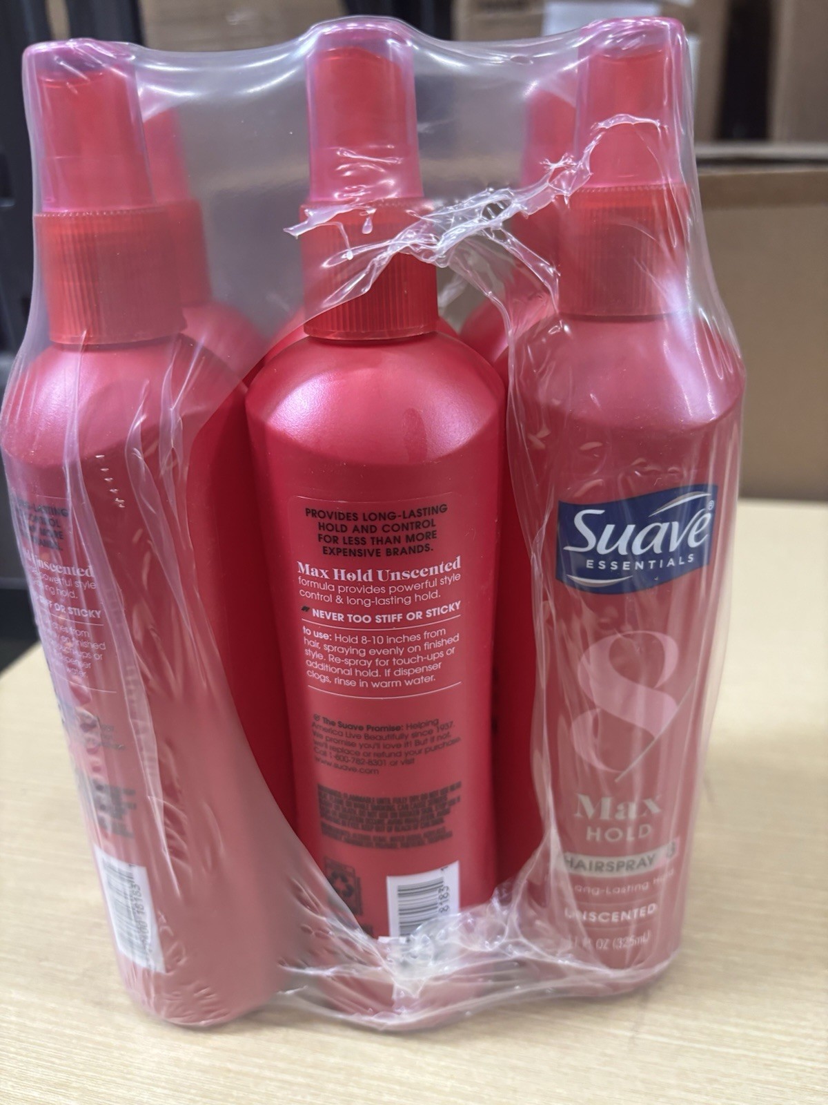 Suave Max Hold Unscented Non Aerosol Hairspray – 11 fl oz – 6 Pack