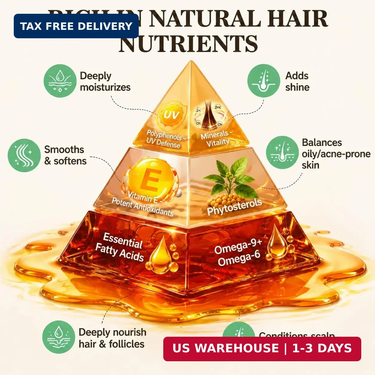 WEEMOTD 100% Raw Batana Oil for Hair from Honduras, 2 Fl Oz, Bright Coffee | Moi