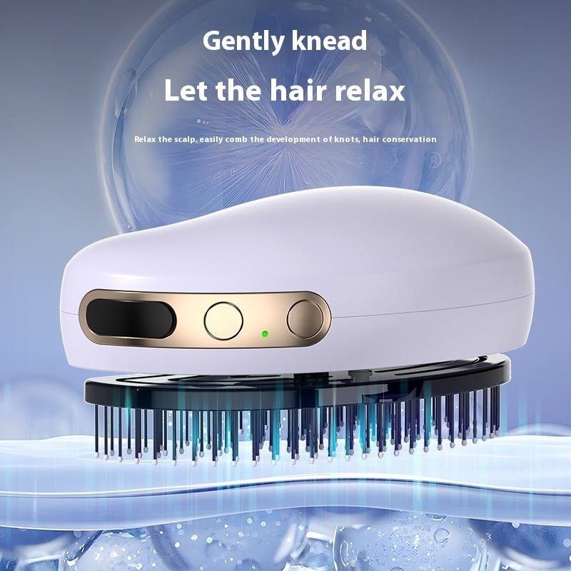 Electric Scalp Massager Hair Brush Essential Oil Atomization Rechargeable Comb