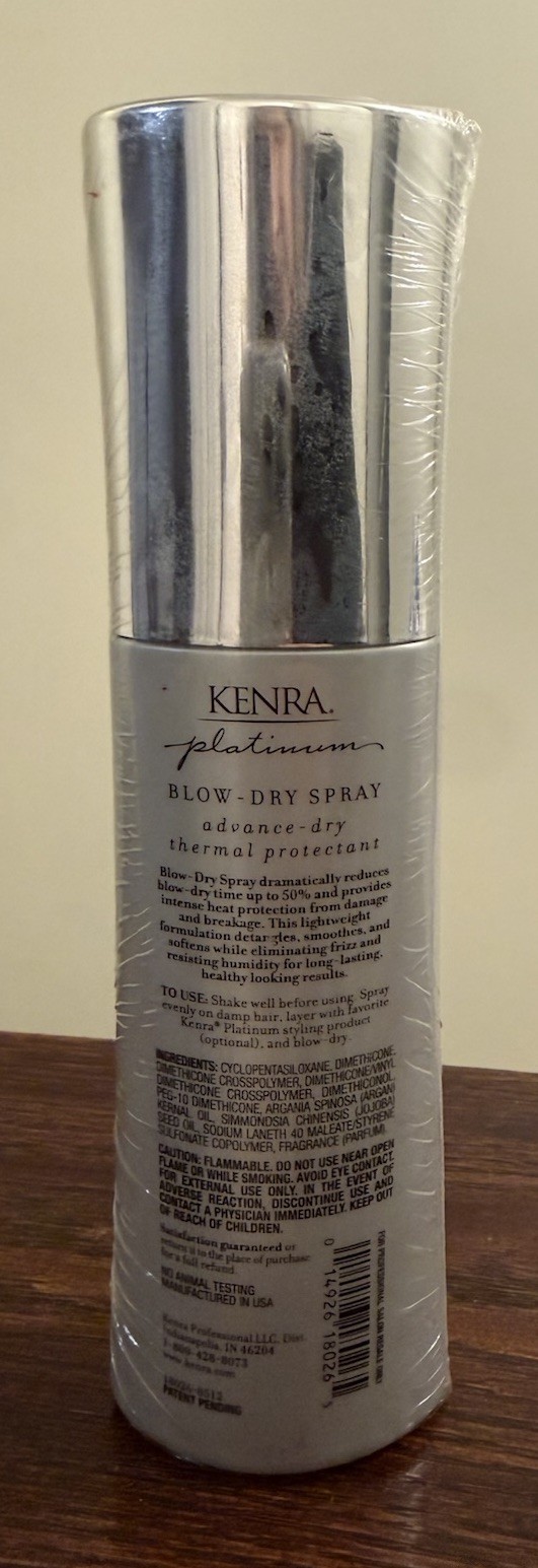 Kenra Platinum Blow-Dry Thermal Protection Hair Spray 6.8 Oz – New