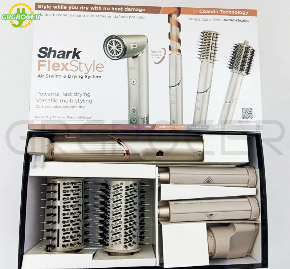 Shark Flex Style 1300W Air Styling & Drying System – Stone (HD430) New