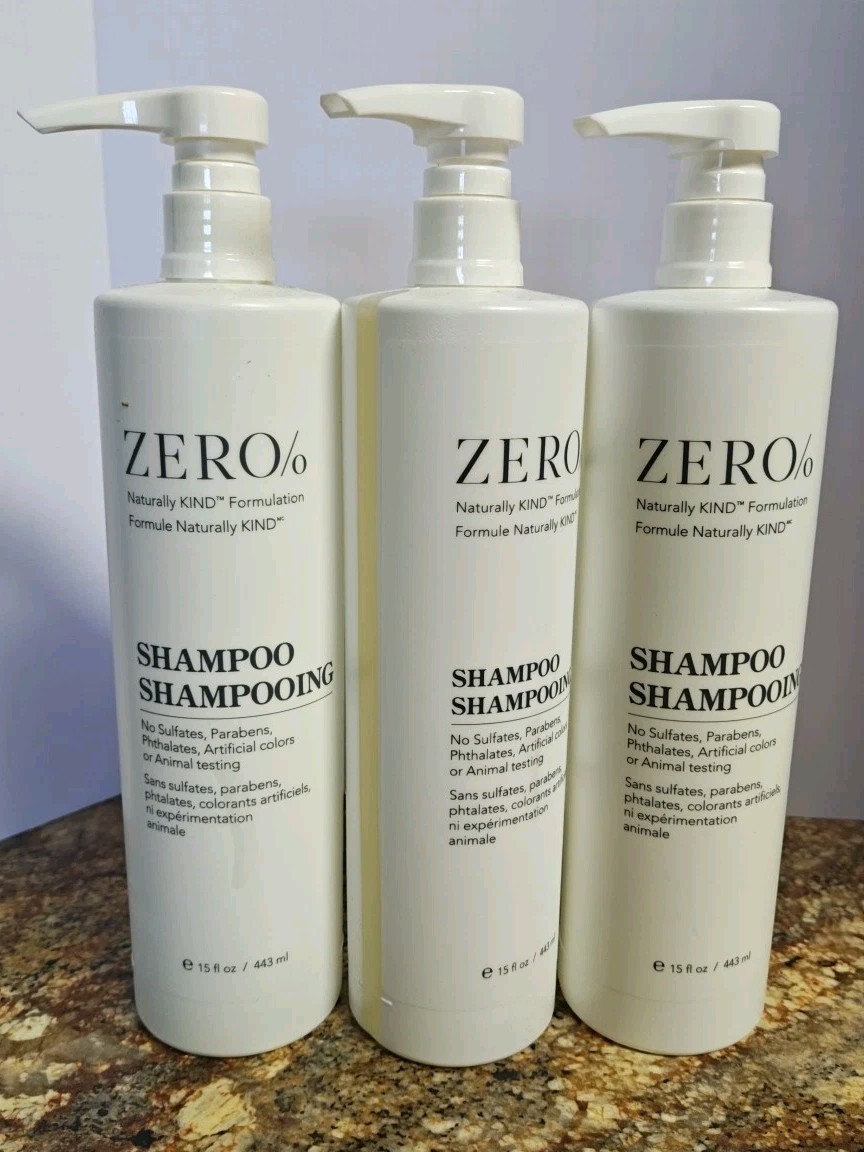 Zero% by Gilchrist & Soames SHAMPOO 15oz – Hilton Hotel – 3 BOTTLES Per Order